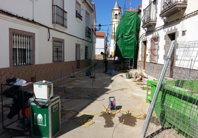 Plaza de España y Plaza de la Autonomía de Alcolea del Rio (Sevilla)