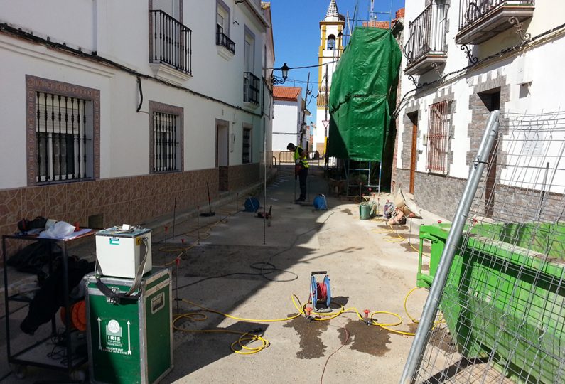 Plaza de España y Plaza de la Autonomía de Alcolea del Rio (Sevilla)